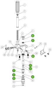 TriTech 600-455 Packing Kit, T4, T5, T7, T8